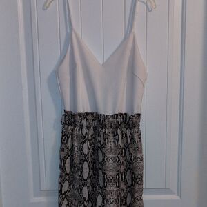 Fashion Nova Elegant Cream Dress